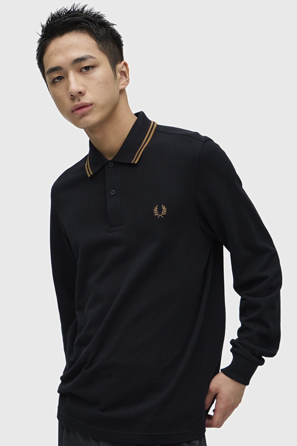FRED PERRY 「The Fred Perry Shirt」|ポロシャツ|BLACK / SHADED STONE