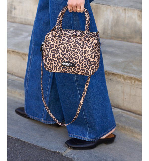 OUTDOOR PRODUCTS Usual Things「2WAY CUBE BAG LEOPARD」|ショルダー・メッセンジャー|