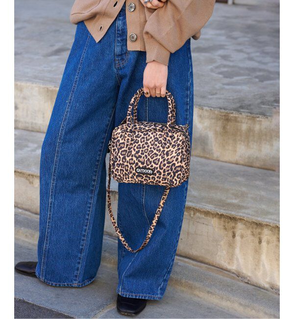 OUTDOOR PRODUCTS Usual Things「2WAY CUBE BAG LEOPARD」|ショルダー・メッセンジャー|