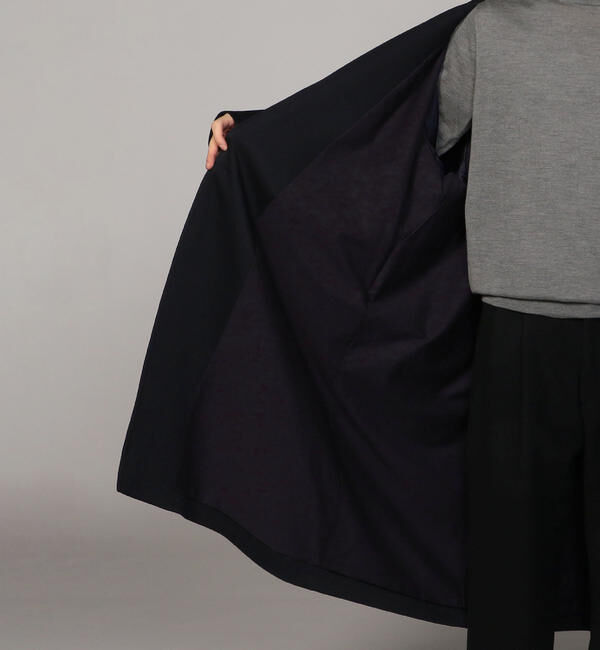 CABaN「ウールギャバジン スタンドカラーコート」|ステンカラーコート|