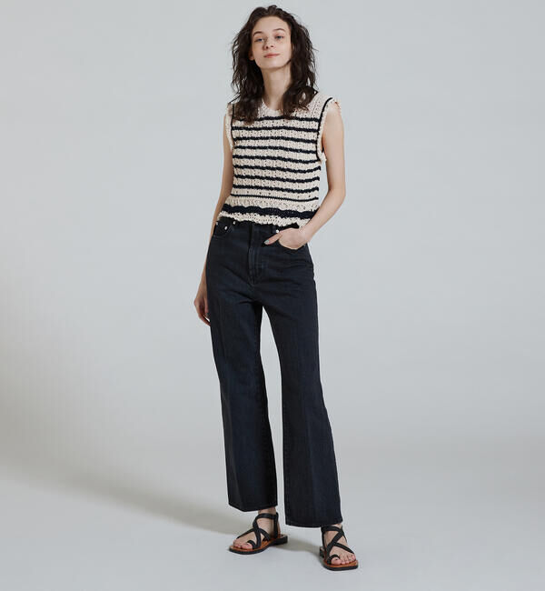 MACPHEE「コットンアイレット ノースリーブプルオーバー」|ニット・セーター|