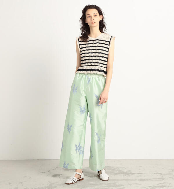 MACPHEE「コットンアイレット ノースリーブプルオーバー」|ニット・セーター|