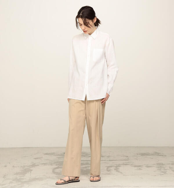 GALERIE VIE「リネンレギュラーカラーシャツ」|シャツ・ブラウス|