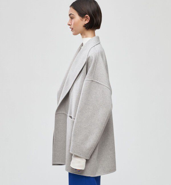 DES PRES「ダブルフェイスメルトンビーバー ワイドカラーコート」|その他|