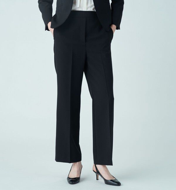 Ballsey「ドライダブルクロス セミワイドフレアパンツ」|スラックス|