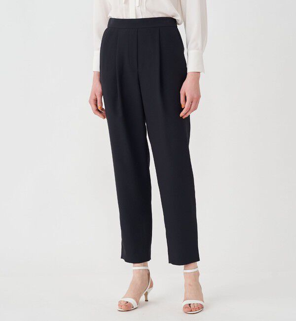 Ballsey「コンフォートストレッチツイル タックテーパードパンツ」|スラックス|