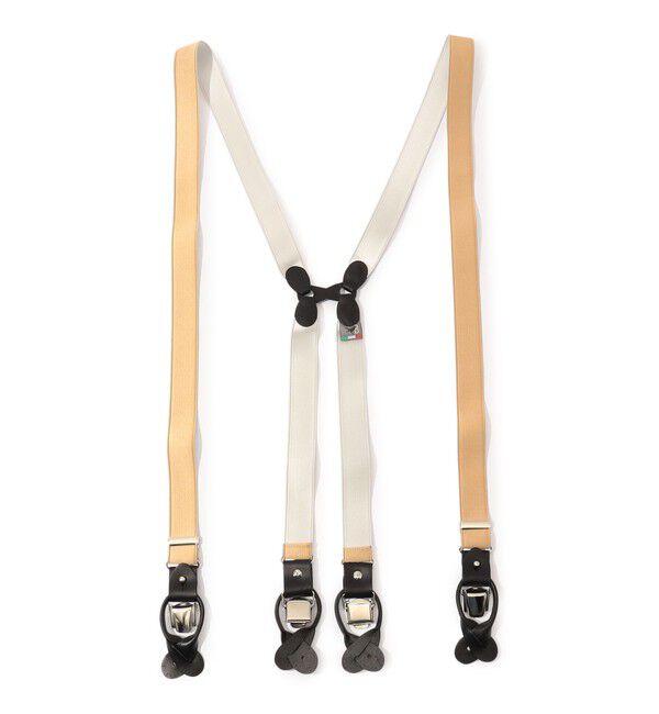 TOMORROWLAND GOODS「TOMORROWLAND ソリッド サスペンダー」|サスペンダー|43 ベージュ