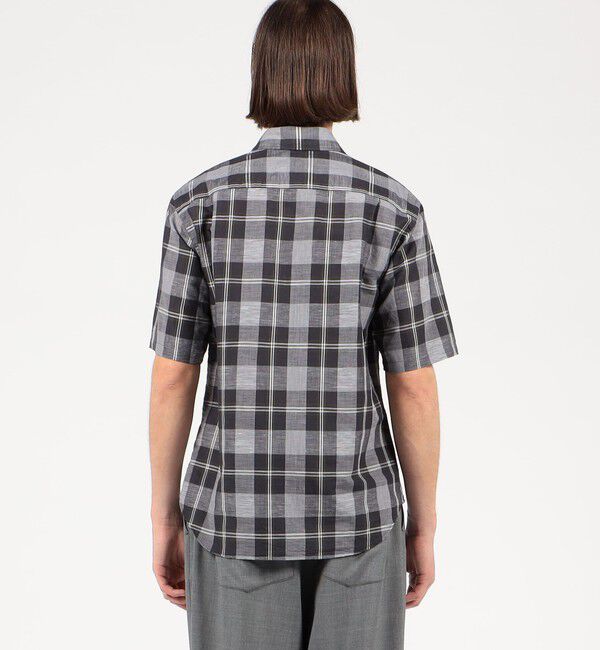 TOMORROWLAND MENS「コットンリネン マドラスチェック サファリシャツ」|シャツ・ブラウス|