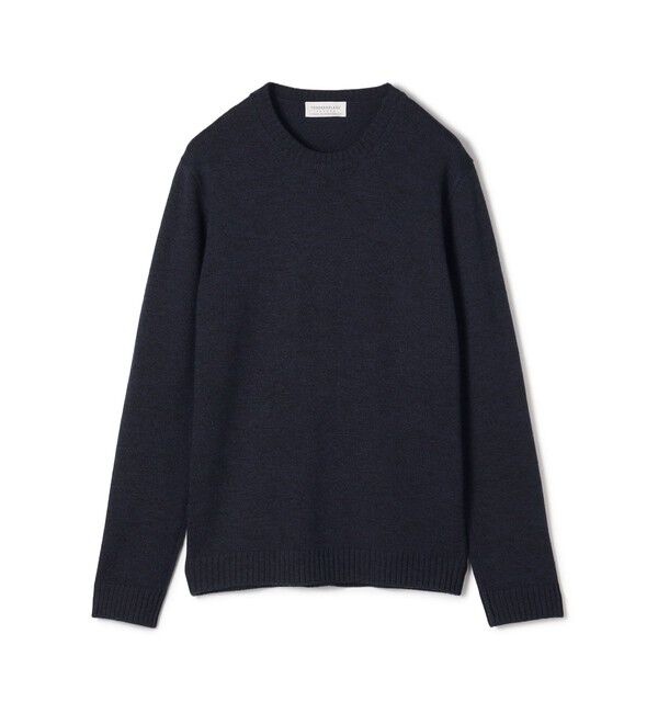 TOMORROWLAND MENS「TOMORROWLAND TRICOT メリノベーシック クルーネックプルオーバー」|ニット・セーター|68 ネイビー系