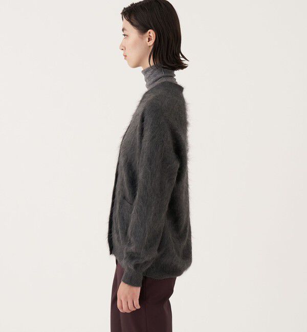 DES PRES「ピュアカシミヤファー Vネックカーディガン」|カーディガン|