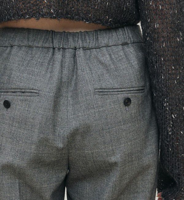 DES PRES「フランネルウールストレッチ シガレットパンツ」|スラックス|