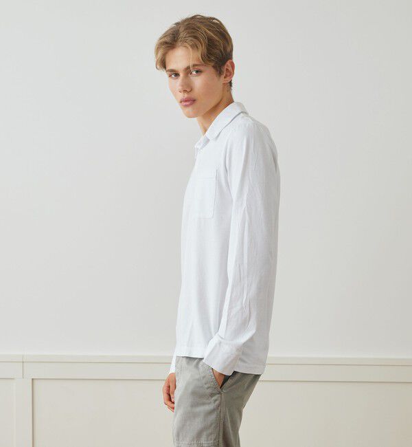 JAMES PERSE「コットンベーシック ロングスリーブポロシャツ MSX3304」|ポロシャツ|