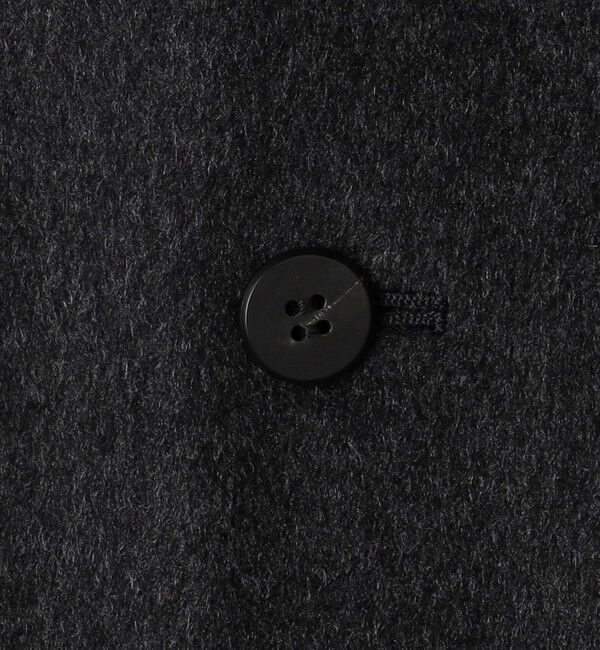 GALERIE VIE「カシミヤビーバー クルーネックロングコート」|ノーカラーコート|