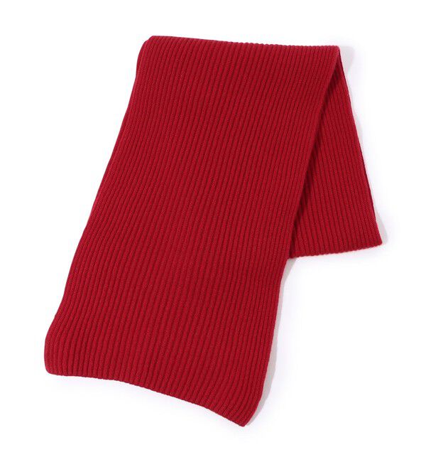 GALERIE VIE「GALERIE VIE ハンドフラットニット マフラー」|マフラー|35 レッド
