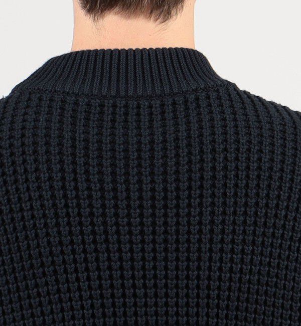 CABaN「CABaN コットンカシミヤワッフル モックネックプルオーバー」|ニット・セーター|