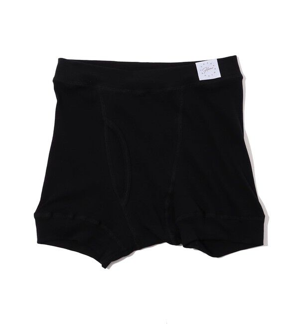 TOMORROWLAND HOME「コットンフライス ボクサーブリーフ」|インナー|19 ブラック