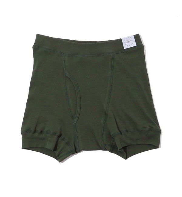 TOMORROWLAND HOME「コットンフライス ボクサーブリーフ」|インナー|57 カーキ