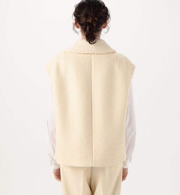 TOMORROWLAND collection「エクリュファンシーツイード ピージレ」|ベスト・ジレ|