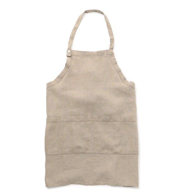 TOMORROWLAND HOME「ウォッシャブルリネン エプロン」|食器・キッチングッズ|43 ベージュ