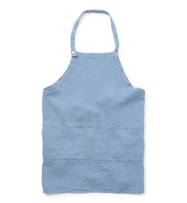 TOMORROWLAND HOME「ウォッシャブルリネン エプロン」|食器・キッチングッズ|65 ブルー