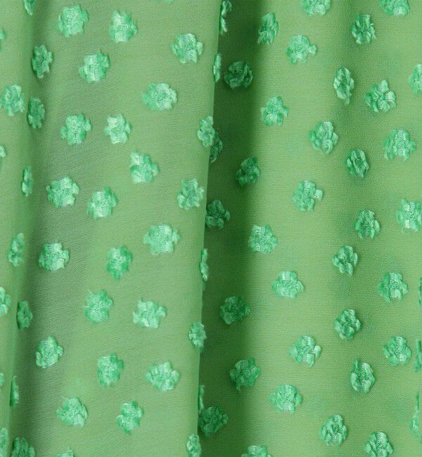 Ballsey「ドットフラワージャカード ボリュームギャザープルオーバー」|シャツ・ブラウス|