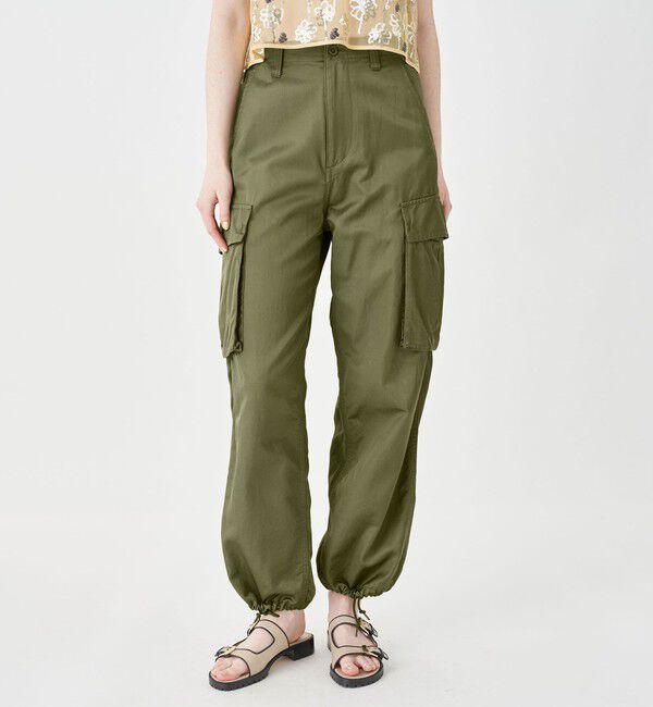 MACPHEE「コットンレーヨンモールスキン カーゴパンツ」|カーゴ|