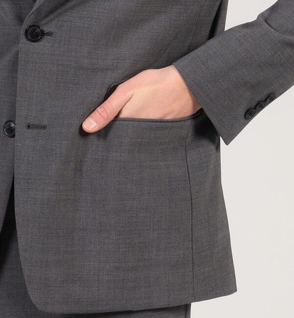 TOMORROWLAND MENS「ウールポリエステル シングルブレステッド2Bジャケット」|テーラードジャケット|