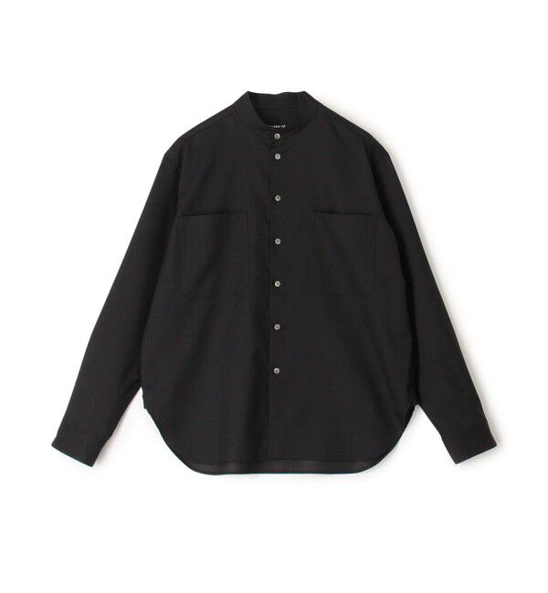 GALERIE VIE「ウォッシャブルギャバジン スタンドカラーシャツ」|シャツ・ブラウス|16 グレー系