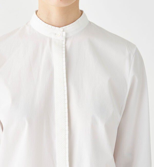 TOMORROWLAND collection「コンパクトブロード タックブラウス」|シャツ・ブラウス|