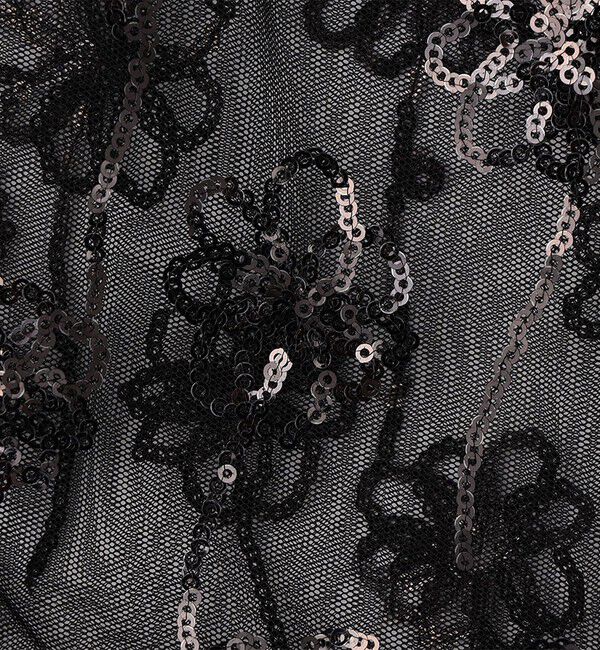 MACPHEE「メッシュスパンコール Vネックプルオーバー」|シャツ・ブラウス|