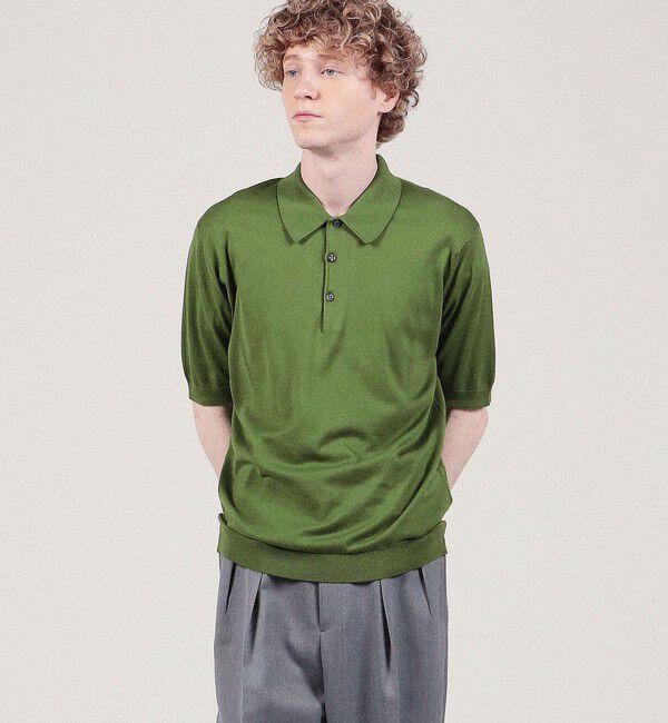 TOMORROWLAND BUYING WEAR「JOHN SMEDLE ISIS EASY FIT ニットポロシャツ」|ニット・セーター|
