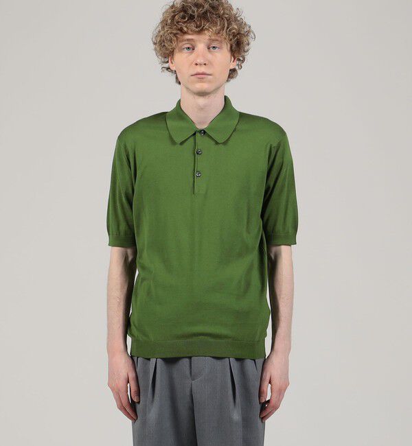 TOMORROWLAND BUYING WEAR「JOHN SMEDLE ISIS EASY FIT ニットポロシャツ」|ニット・セーター|