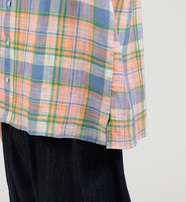 TOMORROWLAND BUYING WEAR「【別注】INDIVIZUALIZED SHIRTS リネン キャンプカラーシャツ」|シャツ・ブラウス|