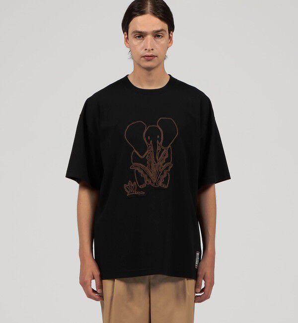 CABaN「CABaN ドライスビンコットン ELEPHANTエンブロイダリー Tシャツ」|Tシャツ・カットソー|