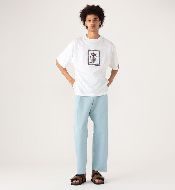 CABaN「CABaN スビンコットン アフリカンエンブロイダリーＴシャツ」|Tシャツ・カットソー|