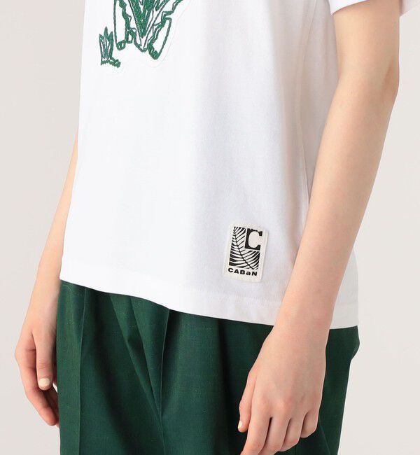 CABaN「ドライスビンコットン ELEPHANTエンブロイダリー Tシャツ」|Tシャツ・カットソー|