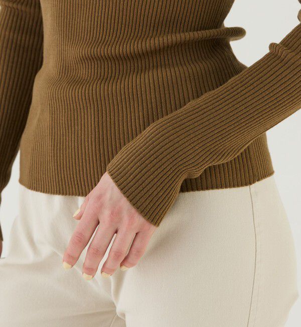 GALERIE VIE「プルミエールウールリブ タートルネックプルオーバー」|ニット・セーター|