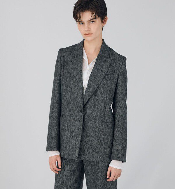 DES PRES「ウールムリネ シングルブレストジャケット」|テーラードジャケット|