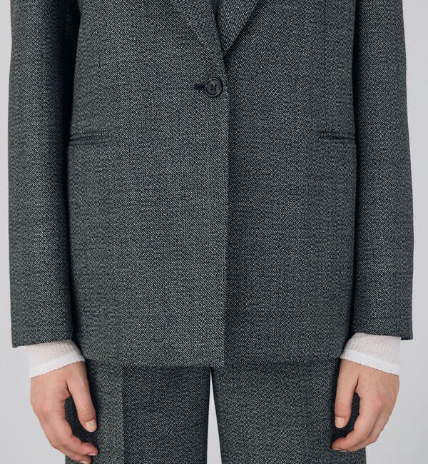 DES PRES「ウールムリネ シングルブレストジャケット」|テーラードジャケット|