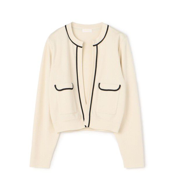 Ballsey「ミラノリブ クルーネックカーディガン」|カーディガン|11 ホワイト