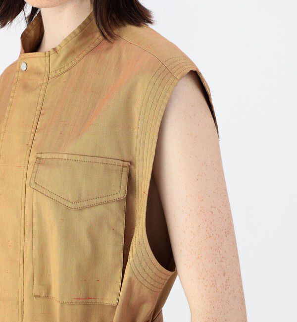 CABaN「コットンシルクストレッチ ロングジレ」|その他|