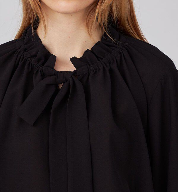 Ballsey「シアートロ フリルネックブラウス」|シャツ・ブラウス|