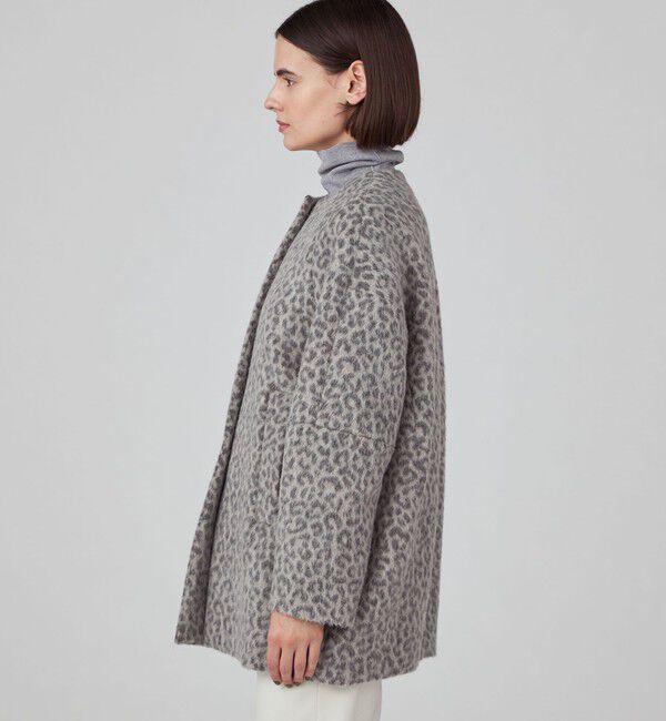 TOMORROWLAND collection「アニマルシャギー ノーカラーコクーンコート」|ノーカラーコート|