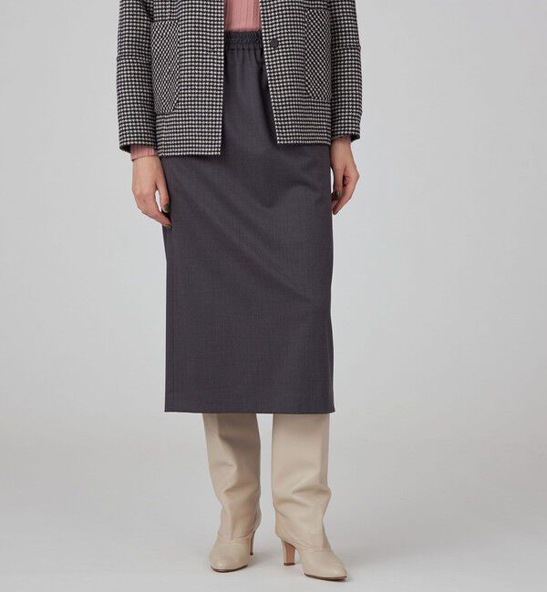 TOMORROWLAND collection「ファインウーステッドウール ストレートスカート」|スカート|