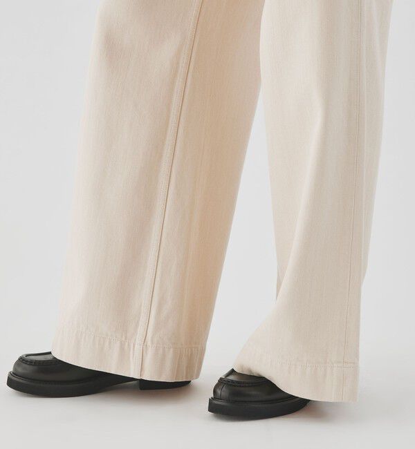 GALERIE VIE「シーアイランドカラーデニム イージーフレアパンツ」|デニム|