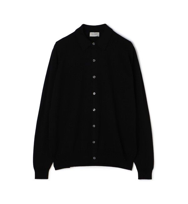 TOMORROWLAND BUYING WEAR「JOHN SMEDLEY 24G EASY FIT ウール ニットシャツ TIBOR」|ニット・セーター|19 ブラック