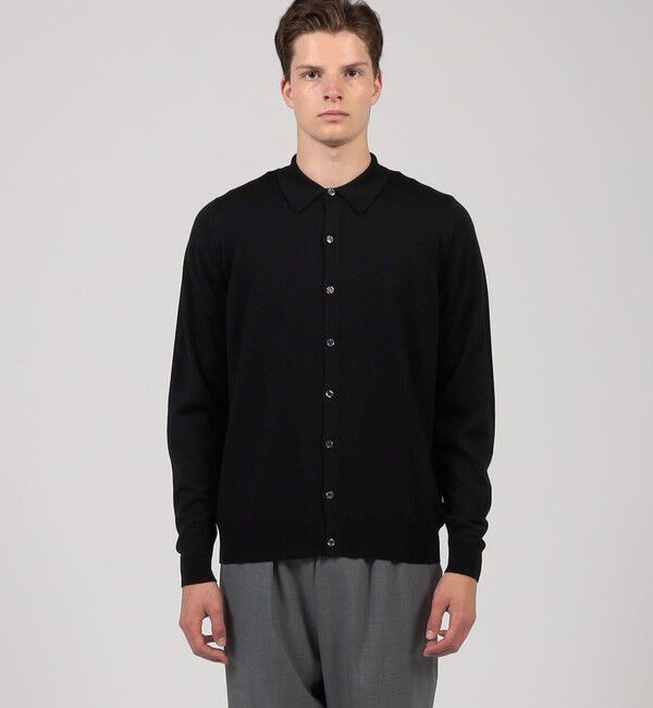 TOMORROWLAND BUYING WEAR「JOHN SMEDLEY 24G EASY FIT ウール ニットシャツ TIBOR」|ニット・セーター|