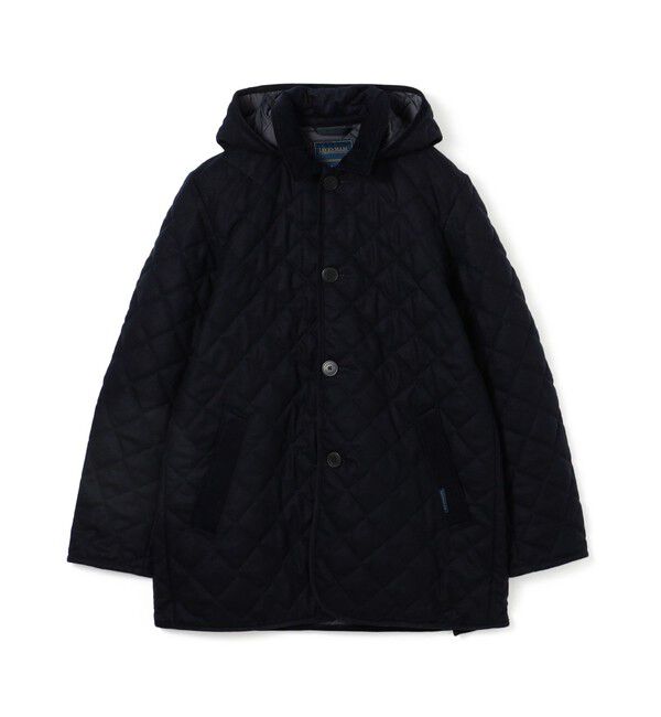 TOMORROWLAND BUYING WEAR「【別注】LAVENHAM DENSTON リサイクルウール キルティングコート」|ステンカラーコート|69 ネイビー