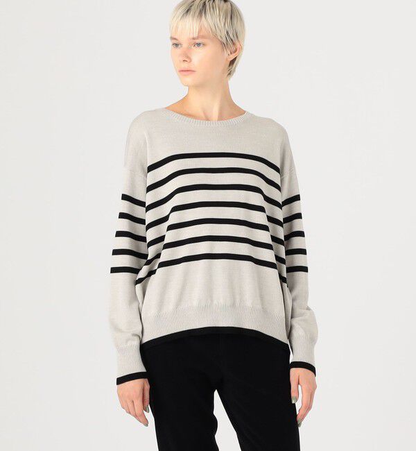 GALERIE VIE「ウーステッドウール クルーネックプルオーバー」|ニット・セーター|