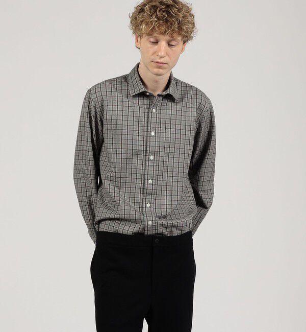 TOMORROWLAND MENS「ウールコットンビエラ セミワイドカラーシャツ」|シャツ・ブラウス|